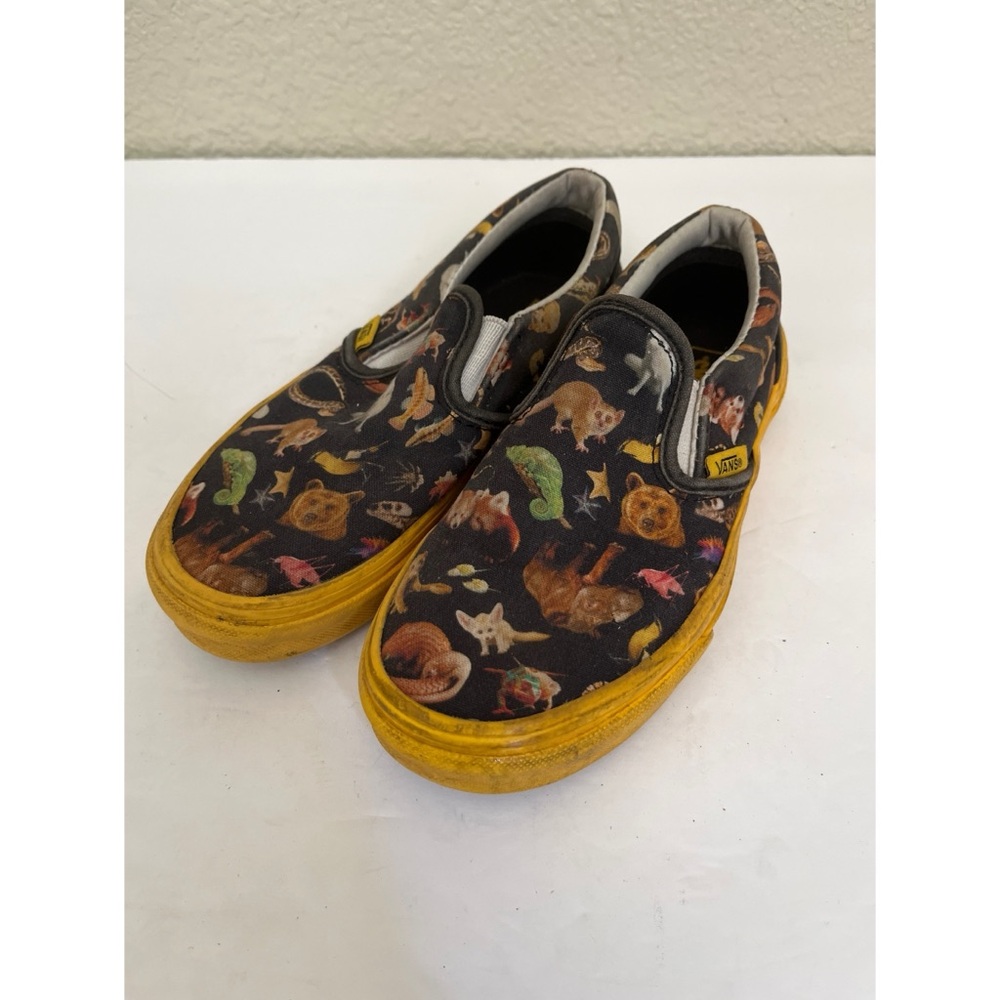 Vans National Geographic Kids Slip Ons Unisex Size 1.5